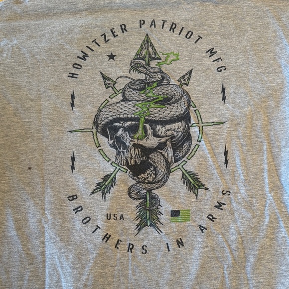 Howitzer MFG Men's Short Sleeve Tees - Yellow and Gray - Picture 4 of 11